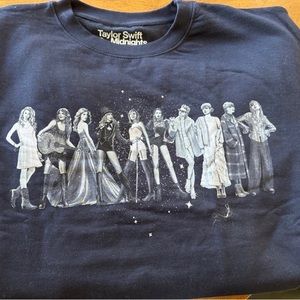 NEW taylor swift eras navy crew neck